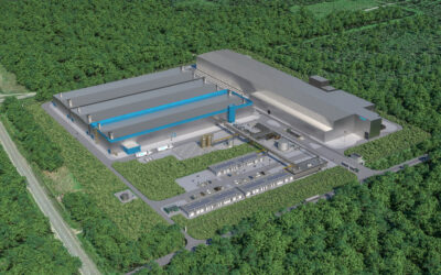 Illustration of big industrial plant
